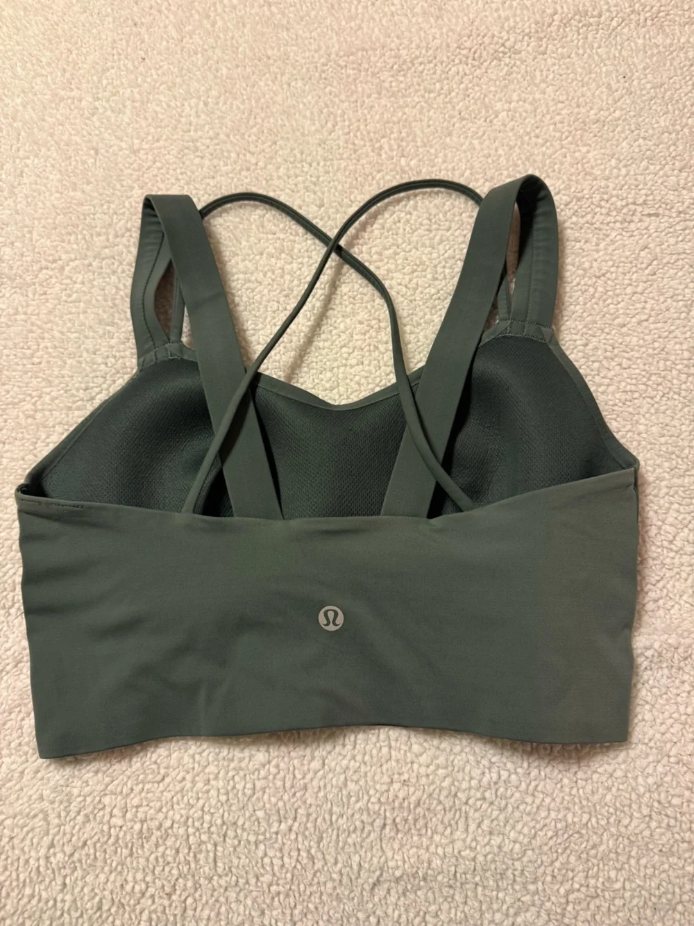Lululemon Like a Cloud Longline Bra Dark Forest Green - Picture 5 of 10